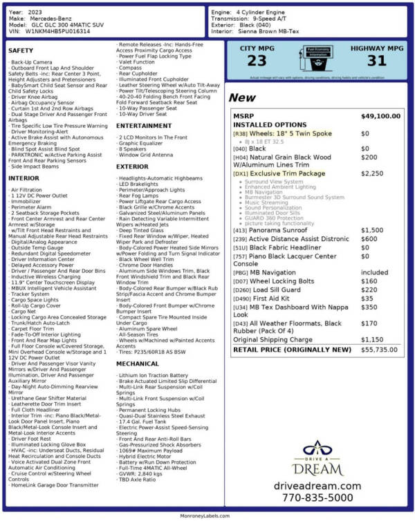 2023 Mercedes-Benz GLC GLC 300 4MATIC