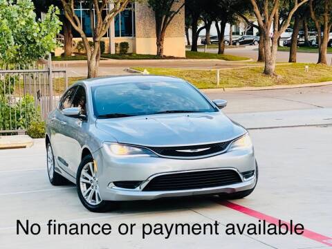 2015 Chrysler 200 for sale at Texas Drive Auto in Dallas TX