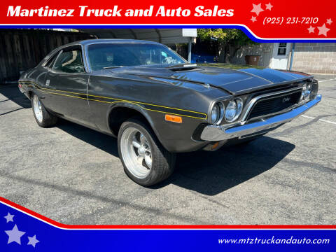 1973 Dodge Challenger for sale at Martinez Truck and Auto Sales in Martinez CA