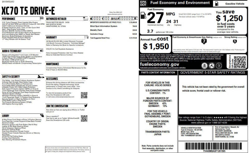 2015 Volvo XC70 T5 Drive-E