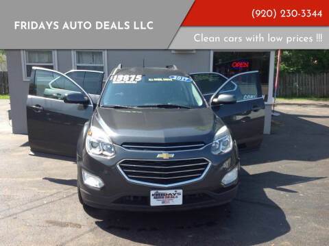 2017 Chevrolet Equinox for sale at Fridays Auto Deals LLC in Oshkosh WI