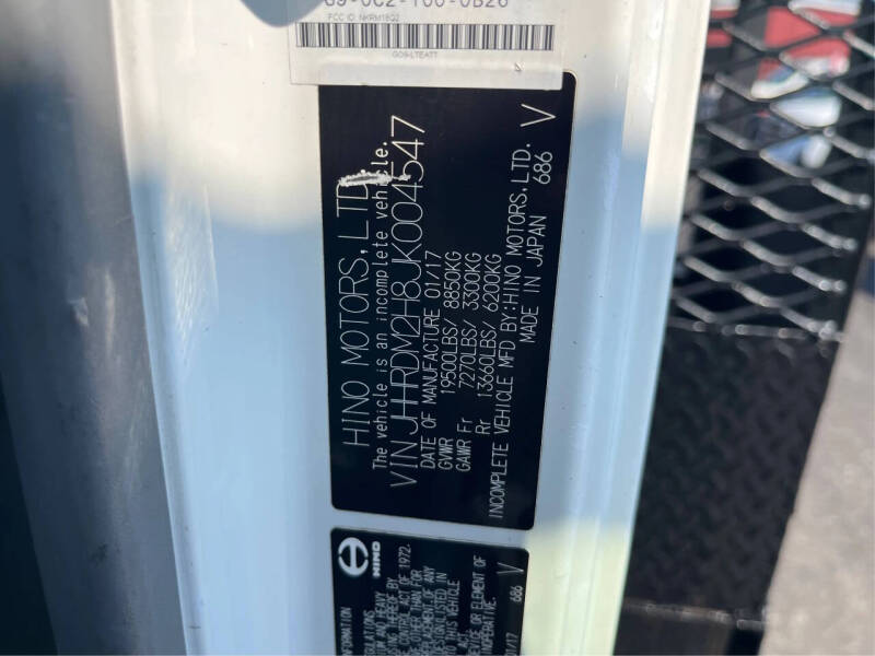 2018 Hino 195