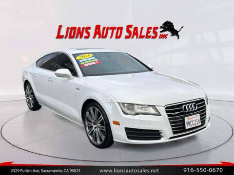 2013 Audi A7 for sale at LIONS AUTO SALES in Sacramento CA