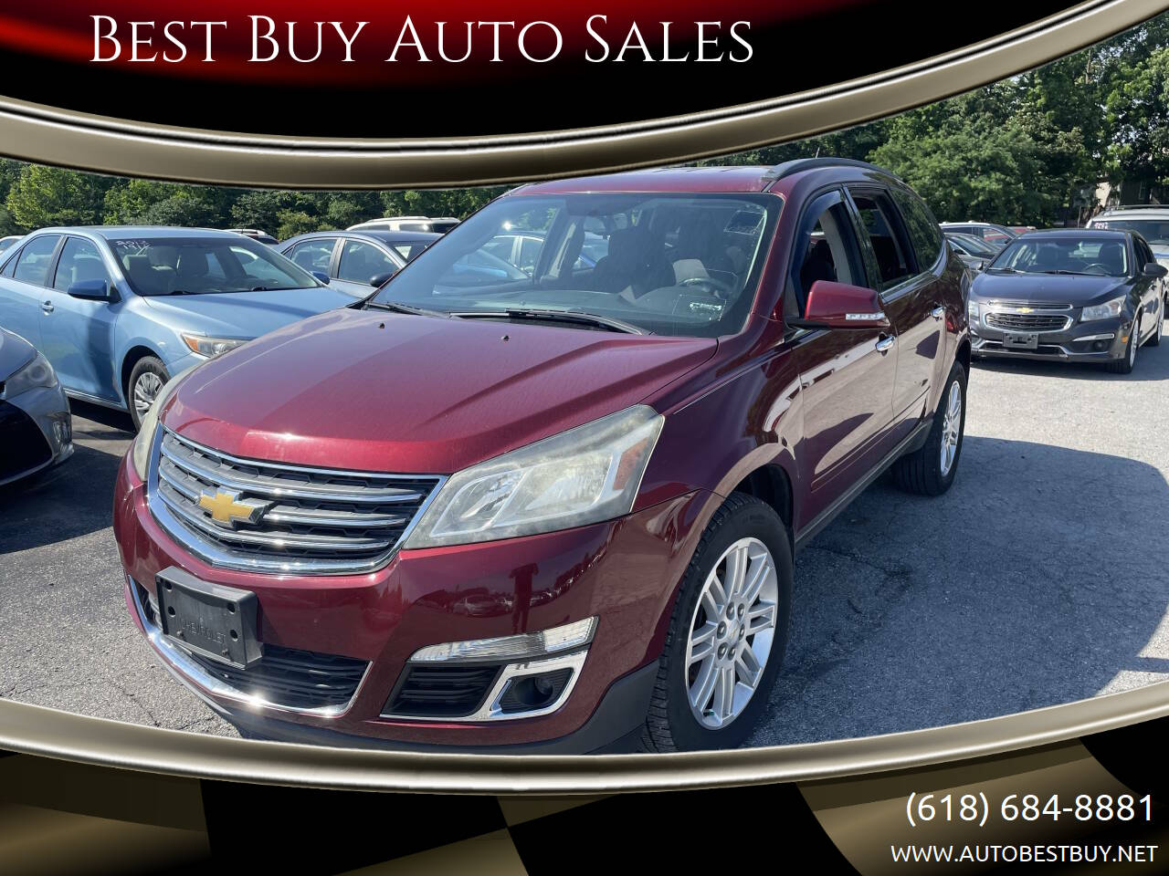 Red 2015 Chevrolet Traverse LT LT 4dr SUV w/1LT 1