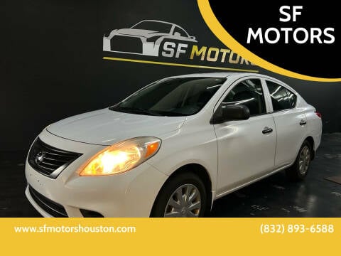 2012 Nissan Versa for sale at SF MOTORS in Houston TX