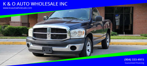 2007 Dodge Ram 1500 for sale at K & O AUTO WHOLESALE INC in Jacksonville FL