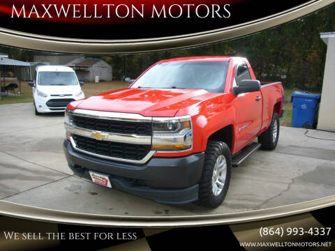 2018 Chevrolet Silverado 1500 for sale at MAXWELLTON MOTORS in Greenwood SC