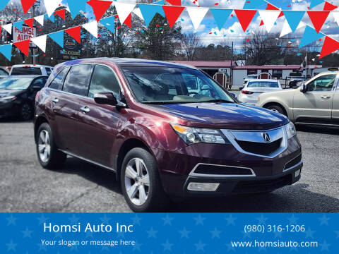 2012 Acura MDX for sale at Homsi Auto Inc in Kannapolis NC