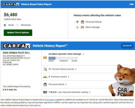 2009 Honda Pilot EX-L