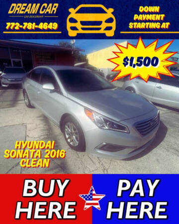 2016 Hyundai Sonata for sale at DREAM CARS in Stuart FL