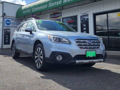 2016 Subaru Outback for sale at Common Sense Motors in Spokane WA