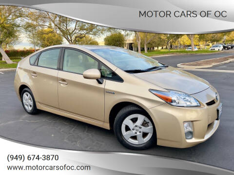 2010 Toyota Prius for sale at Motor Cars of OC in Costa Mesa CA