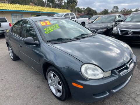 2002 Dodge Neon for sale at 1 NATION AUTO GROUP in Vista CA