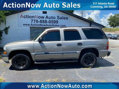 2003 Chevrolet Tahoe for sale at ACTION NOW AUTO SALES in Cumming GA