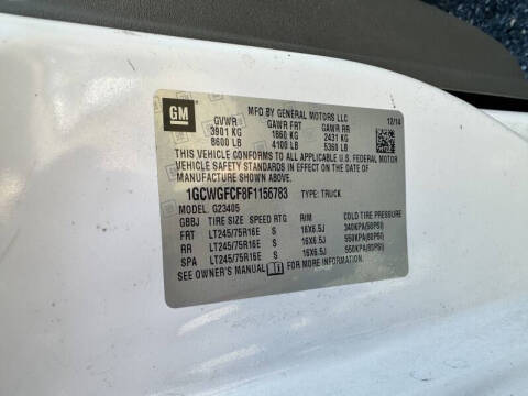 2015 Chevrolet Express 2500