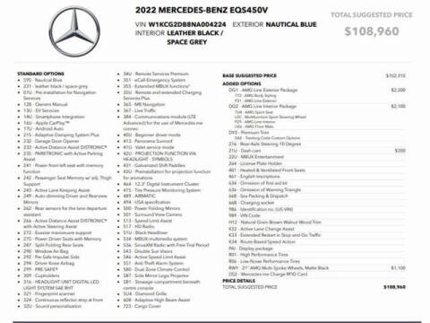 2022 Mercedes-Benz EQS EQS 450+