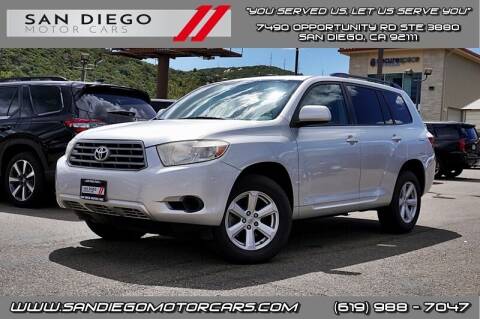 2010 Toyota Highlander for sale at San Diego Motor Cars LLC in Spring Valley CA