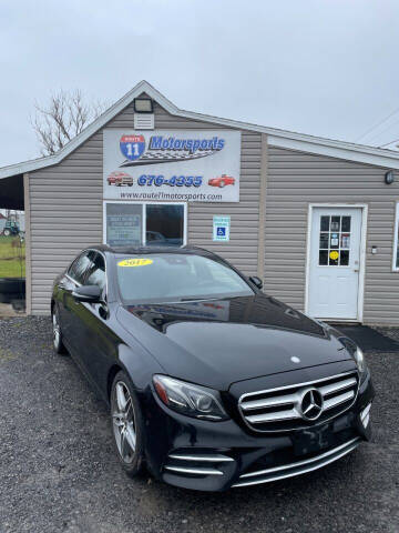 2017 Mercedes-Benz E-Class for sale at ROUTE 11 MOTOR SPORTS in Central Square NY