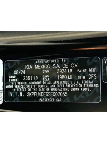 2025 Kia K4 EX
