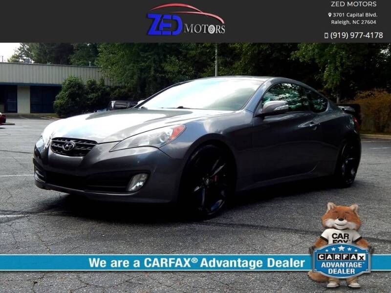 2012 Hyundai Genesis Coupe for sale at Zed Motors in Raleigh NC