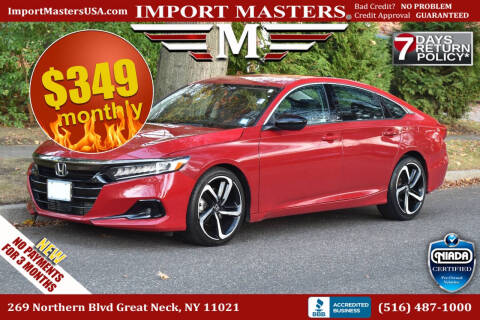 2021 Honda Accord for sale at Import Masters in Great Neck NY