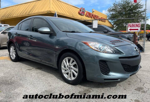 2013 Mazda MAZDA3 for sale at AUTO CLUB OF MIAMI, INC in Miami FL