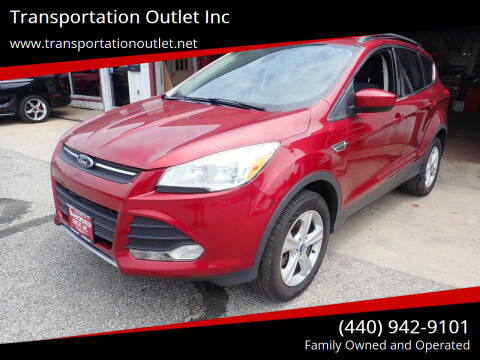 2013 Ford Escape for sale at Transportation Outlet Inc in Eastlake OH