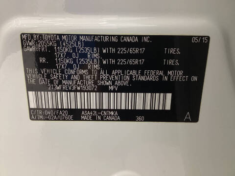 2015 Toyota RAV4 XLE