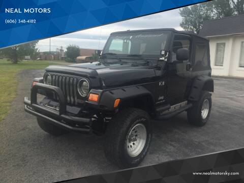 Jeep Wrangler For Sale in Monticello, KY - NEAL MOTORS