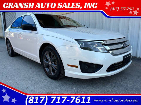 2012 Ford Fusion for sale at CRANSH AUTO SALES, INC in Arlington TX