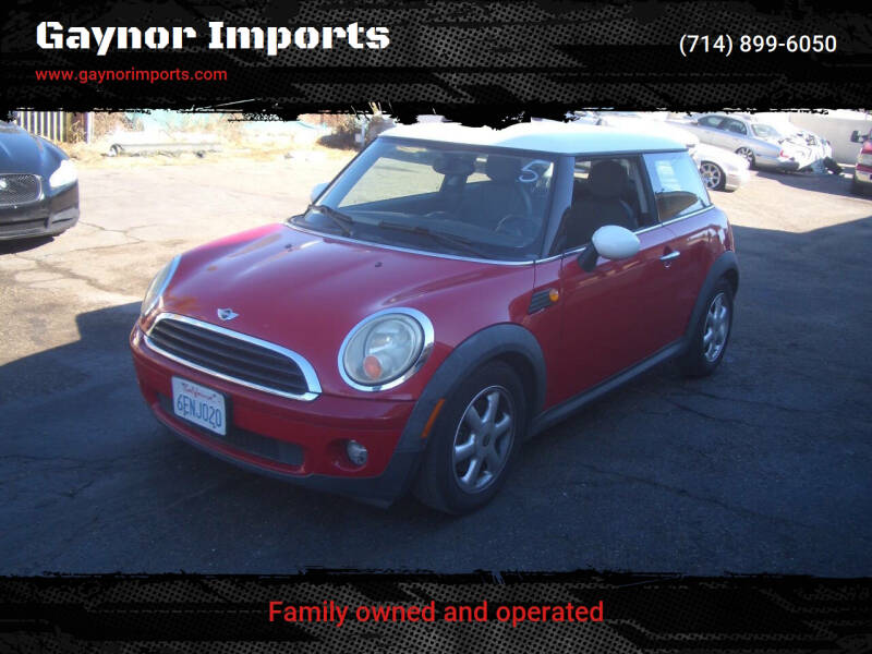 2008 MINI Cooper for sale at Gaynor Imports in Stanton CA