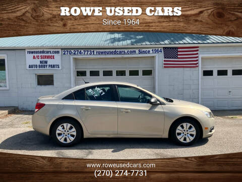 2012 Chevrolet Cruze for sale at Rowe Used Cars in Beaver Dam KY