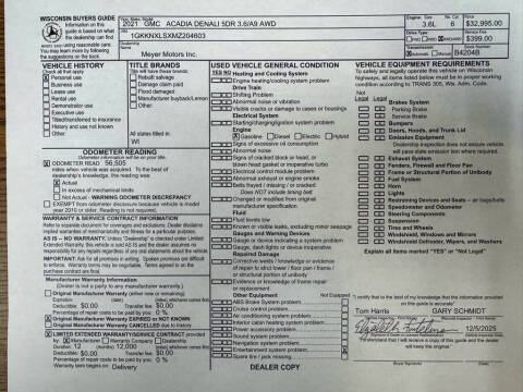 2021 GMC Acadia Denali