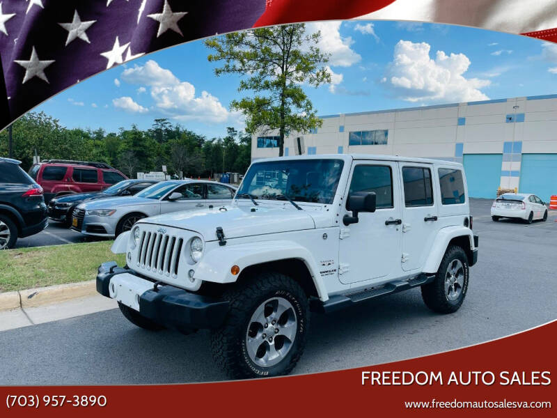 2016 Jeep Wrangler Unlimited for sale at Freedom Auto Sales in Chantilly VA