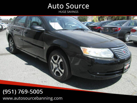 2005 Saturn Ion for sale at Auto Source in Banning CA