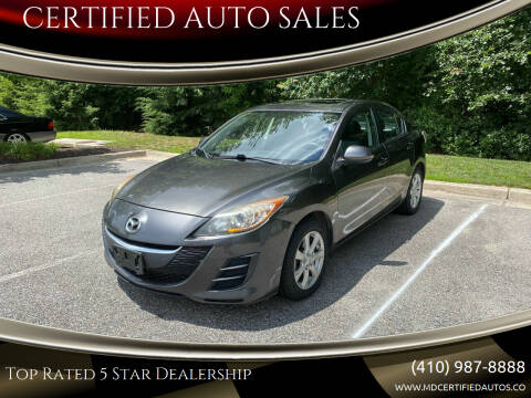 2010 Mazda MAZDA3 for sale at CERTIFIED AUTO SALES in Gambrills MD