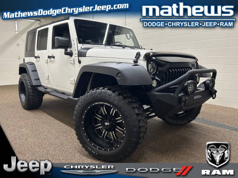2010 Jeep Wrangler Unlimited for sale at MATHEWS DODGE INC in Marion OH