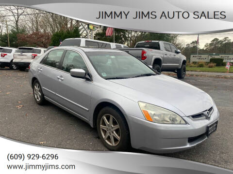 2003 Honda Accord for sale at Jimmy Jims Auto Sales in Tabernacle NJ
