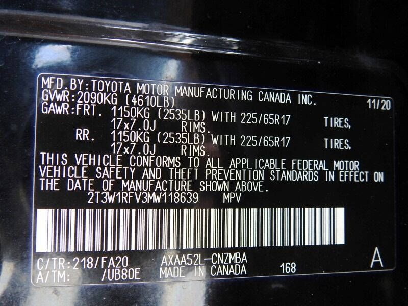 2021 TOYOTA RAV4 SUV / Crossover - $23,900