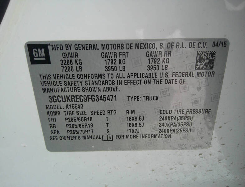 2015 Chevrolet Silverado 1500 LT