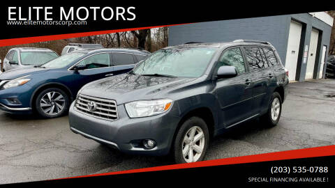 2010 Toyota Highlander for sale at ELITE MOTORS in West Haven CT