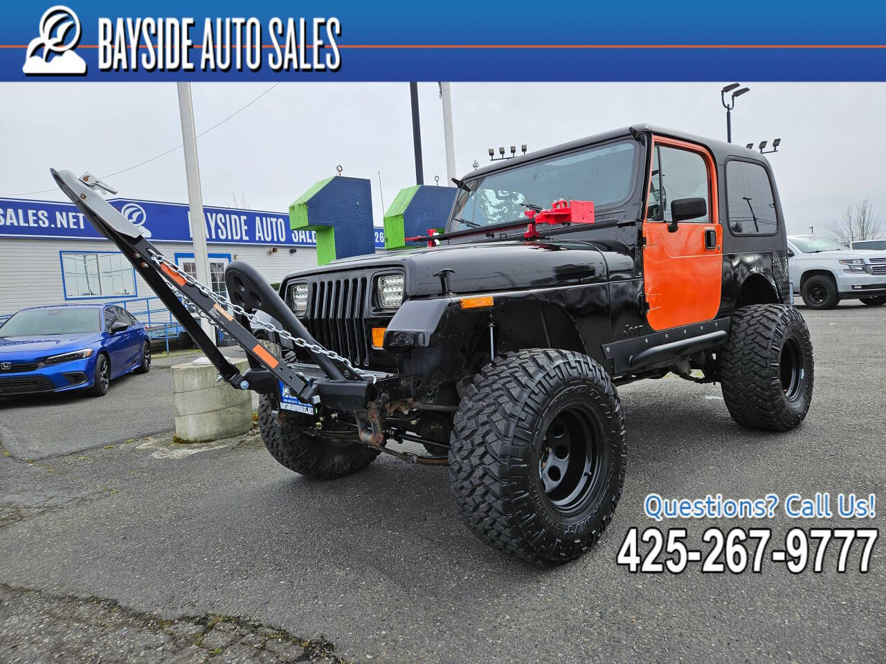 Orange 1993 Jeep Wrangler Base 2dr 4WD SUV 1