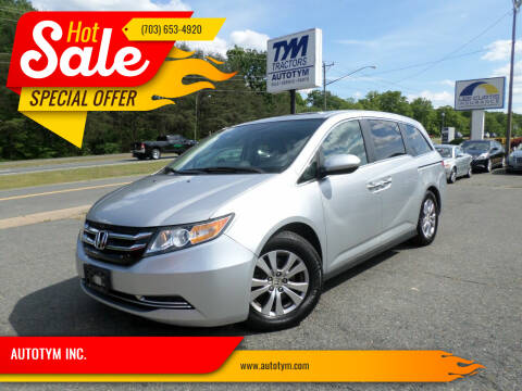 2014 Honda Odyssey for sale at AUTOTYM INC. in Fredericksburg VA