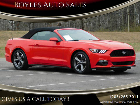 2016 Ford Mustang for sale at Boyles Auto Sales in Jasper AL