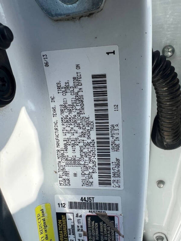 2013 Toyota Tundra Grade