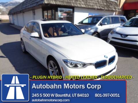 2018 BMW 3 Series for sale at Autobahn Motors Corp in Bountiful UT