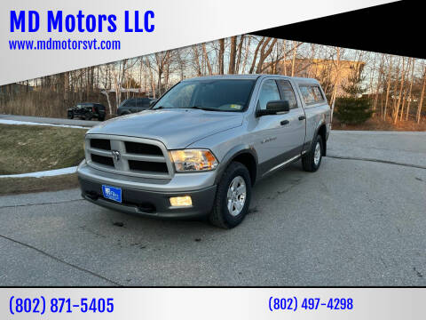 2011 RAM 1500 for sale at MD Motors LLC in Williston VT