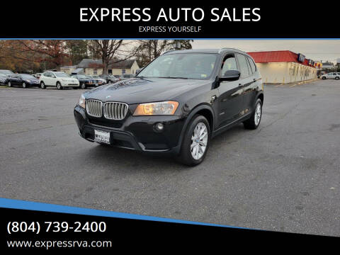 2014 BMW X3 for sale at EXPRESS AUTO SALES in Midlothian VA