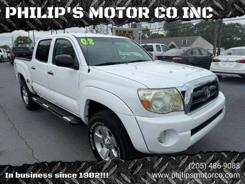 2008 Toyota Tacoma for sale at PHILIP'S MOTOR CO INC in Haleyville AL