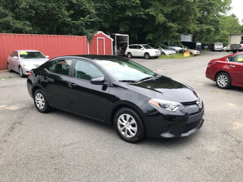 2015 Toyota Corolla for sale at Knockout Deals Auto Sales in West Bridgewater MA